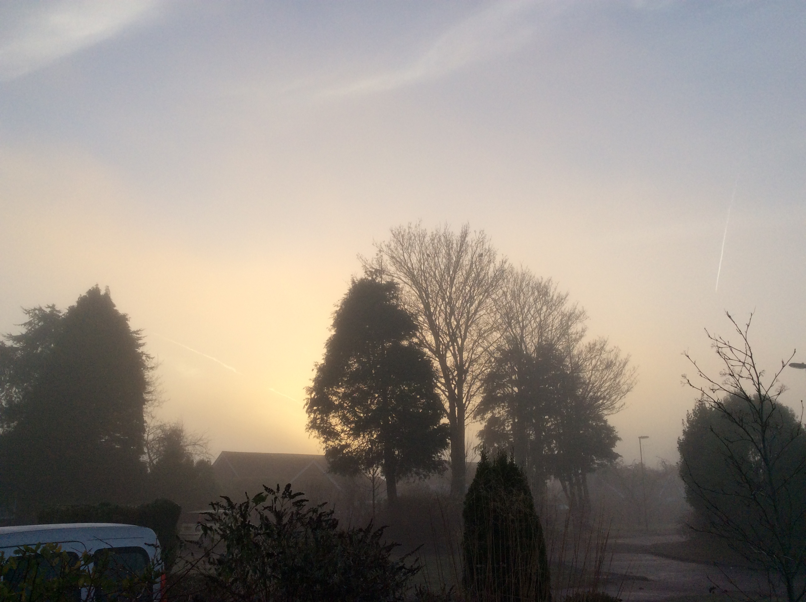 Winter morning sunrise