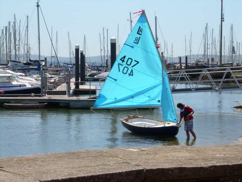 Sailing yachts at Lymington