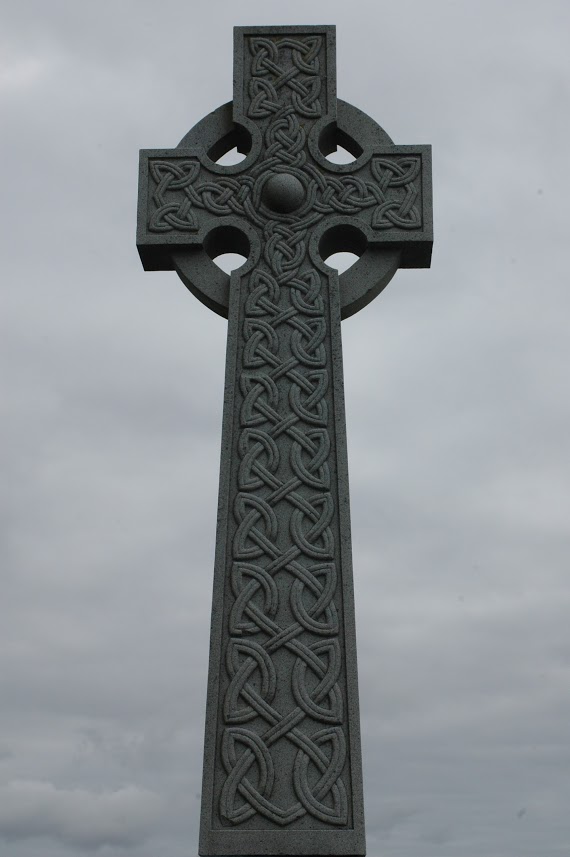Celtic cross on Iona island