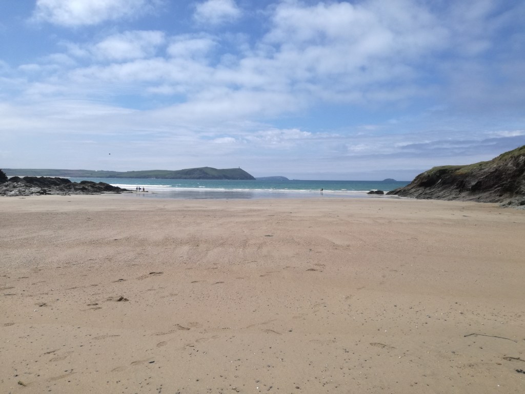 Clean beach at low tide