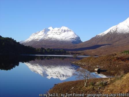Scotland's mountains with snow cover