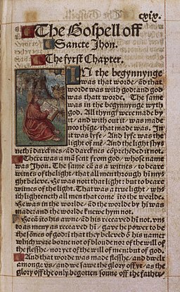 A page from William Tyndale's New Testament nt