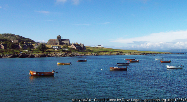 View of Iona from the ferry