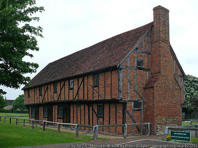 The 17th century Moot Hall in Elstow