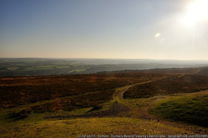 View from Dunkery Beacon over Exmoor