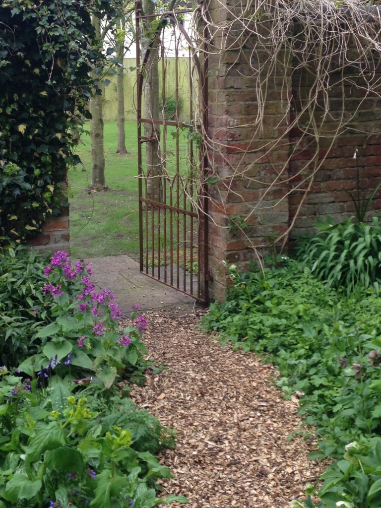 Open garden gate