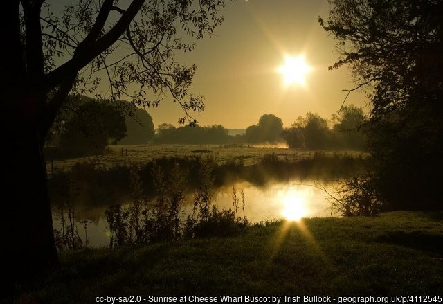 Sunrise over the river